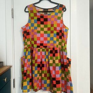 Nooworks Big Pocket Dress - Carnival Checkered Print - 2x